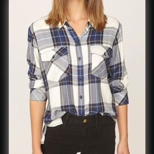 LIKE NEW Plaid Boyfriend Shirt